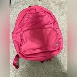Lululemon NWT Everywhere Backpack 22L Tech Canvas Raspberry Coulis Lululemon - Everywhere Backpack 22l - Pink/raspberry Coulis  main image 4